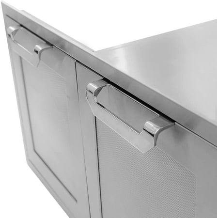 Hestan - AGSD Series 36" Outdoor Double Storage Doors - Stainless Steel