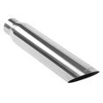 thumbnail image 1 of Magnaflow Performance Exhaust Tail Pipe Tip 35146 Performance; 2-1/2 Inch Inside Diameter Inlet; 4 Inch Outlet; Stainless Steel; Round; 45 Degree Angled Cut; Straight Edge; 18 Inch Length, 1 of 3