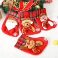 thumbnail image 3 of Christmas Tree Decoration Christmas Stocking Bag Small Candy Bag Santa Socks Decoration Christmas Tree Pendant, 3 of 6