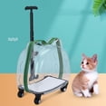 thumbnail image 3 of Maleta con ruedas para mascotas Fernando Ventilada y transpirable Verde, 3 of 7