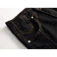 thumbnail image 4 of Eashery Men Pants Ripped Jeans Slim Fit Skinny Stretch Jeans Pants Slim Fit Jeans Beach Pants for Men (Black,31), 4 of 5