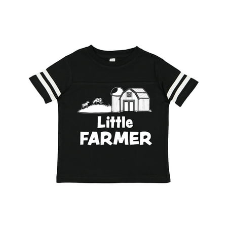 

Inktastic Little Farmer Barn Silo and Cows Gift Toddler Boy or Toddler Girl T-Shirt