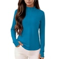 thumbnail image 4 of Wensltd Chandails à Manches Longues pour Femmes Couleur Unie Protection Solaire Légers Sports de Plein Air Course Randonnée, 4 of 8