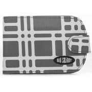 Big Skinny Women's Taxicat Bi-Fold Slim Wallet, Holds Up to 25 Cards, Graphite Cobble