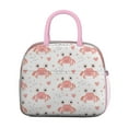 thumbnail image 2 of Insulated Lunch Tote Lunch Box for Women Men,Marine Adorable Crab Zipper Closure Lunch Tote Small Leakproof Beach Picnic Cooler Tote Bag with for Work Picnic Camping, 2 of 7