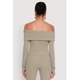 thumbnail image 5 of Womens Haute Monde Fold Over Off The Shoulder Top, 5 of 5