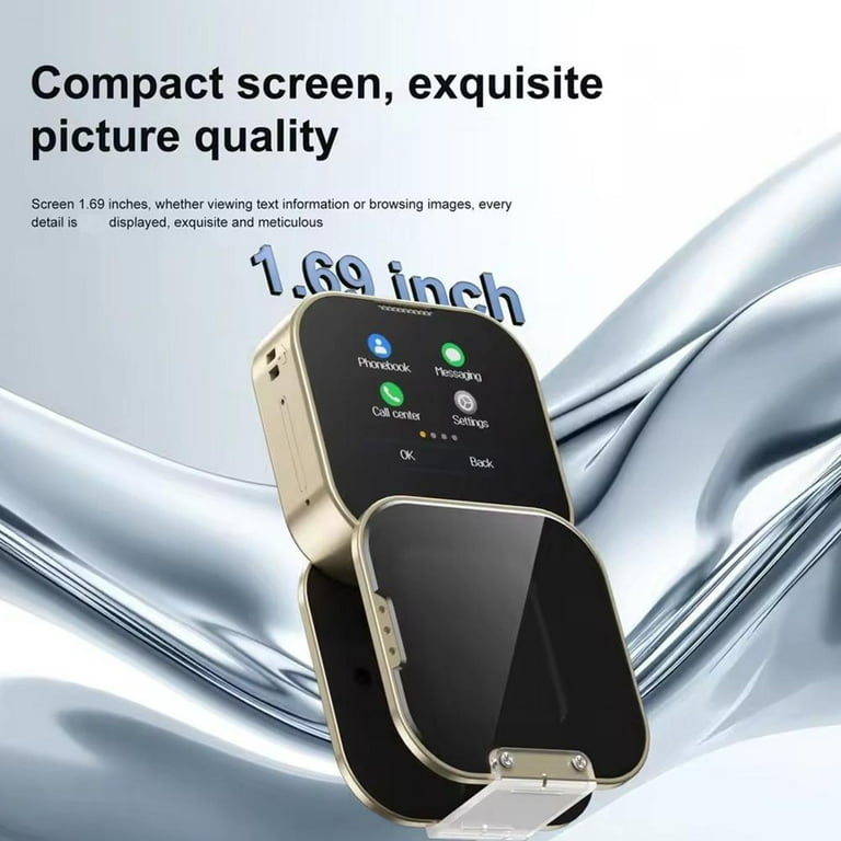 Mini Flip Mobile Phone,Foldable Cell Phone With FM Radio Magic Voice Speed Dial Vibration,2 SIM Card Small Display Foldable Cell Phone,Easy To Use,Gift For Father's Day/Mother's Day