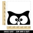 thumbnail image 2 of Peeking Owl Self-Inking Rubber Stamp Ink Stamper - Black Ink - Large 1-1/2 Inch, 2 of 7