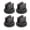 Black, variant on Yajisi 20 Pcs Flat Fan Spray Tip 110 Degree Uniform Spray Distribution (110° / 110 Degree) Agricultural Sprayer Nozzle 0.1-2mm Bore Diameter for Plant Protection and Irrigation System
