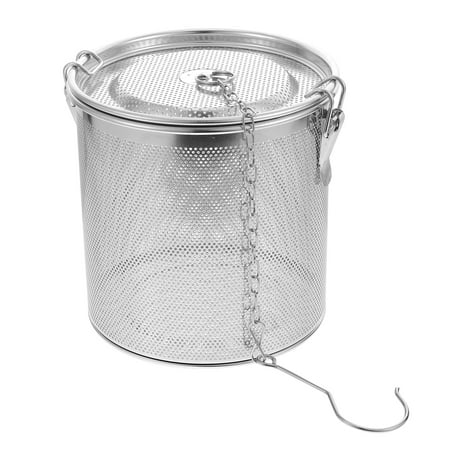 

NUOLUX 1 Pc Stainless Steel Brine Basket Useful Seasoning Ball Spice Filter (Silver)