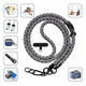 thumbnail image 4 of Colgantes Y Correas Celular Cuerpo Cruzado Ajustable 10mm NEGRO con textura Y blanc, 4 of 4