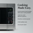 thumbnail image 3 of Farberware Countertop Microwave Ov 1100 Watts, 2.2 cu ft - Smart Sensor With LED Lighting and Child Lock - Perfect for Apartments and Dorms - Easy Clean Black Interior, Stainless Steel, 3 of 8