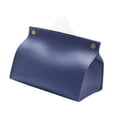 thumbnail image 3 of Estuches de Pañuelos de Cuero PU, a Prueba de Polvo, a Prueba de Agua, Contenedor de Pañuelos Faciales, Servilleta, Almacenamiento de Papel para , Azul Soledad Estuche porta pañuelos, 3 of 8