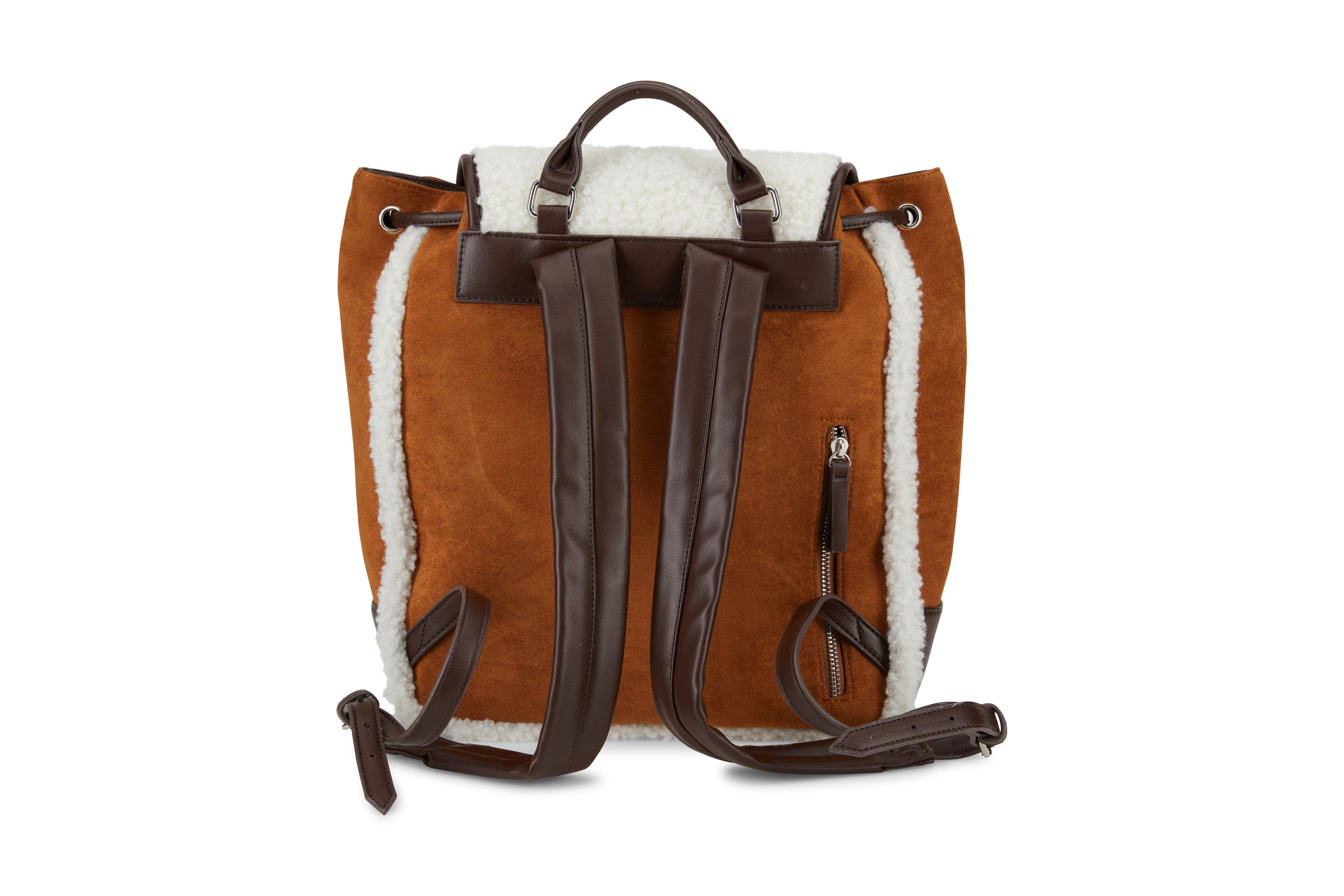 Bearpaw Women's Vintage Drawstring Flap Backpack/bookbag For