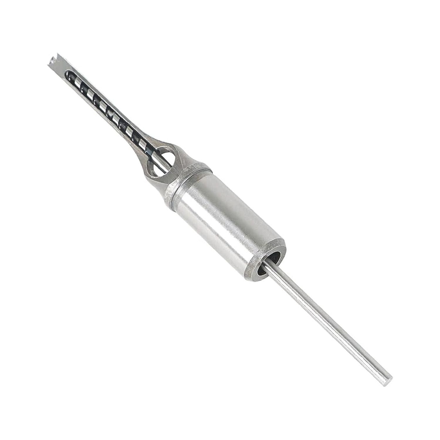 7Pcs Square Hole Drill Bit, HSS Square Hole Saw Mortise Chisel Drill Bit Tools 6/25, 1/4, 5/16, 3/8, 2/5, 1/2, 9/16 Inch for Mortising Machines Drill