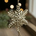 thumbnail image 4 of Nsxcdh Christmas Candlestick Window Tray, Gold Metal, 6.7x5.0x5.0in, Star Tree Snowflake, Stable Safe, Holiday Table Decor, Home, 4 of 6