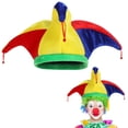 thumbnail image 4 of sombreros de payaso divertidos con cascabeles, accesorios para disfraz de cosplay de payaso., 4 of 5
