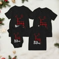 thumbnail image 2 of mgoYE Matching Family Christmas Cute Pattern Christmas Gift Kids T-Shirt Parent-Child Short Sleeves(Black,2XL), 2 of 9
