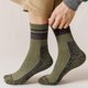thumbnail image 3 of Calcetines de invierno para hombre, de forro polar de color, cálidos, desodorantes y absorbentes del sudor, de poliéster y algodón., 3 of 5