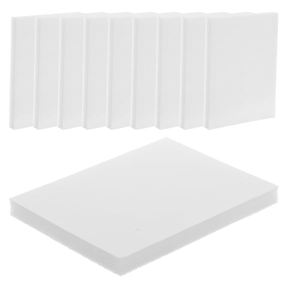 Yardwe White Sponge Jewelry Pad with 12 Compartments for Rings 10Pcs