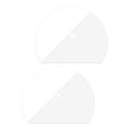 thumbnail image 4 of 2 piezas de raspador de borde suave para crema, herramienta para decorar pasteles, bricolaje, decoración de pasteles 18cmx15cm con agujero, 4 of 9