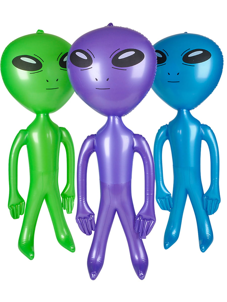 BlockBuster Costumes Set Of 3 Assorted 36" Inflatable Martian Aliens P...