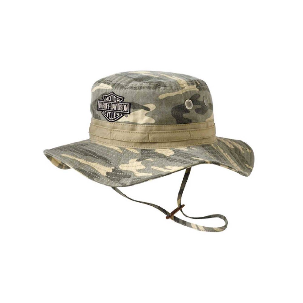 HarleyDavidson Mens Camouflage Bucket Hat HD429, Harley Davidson