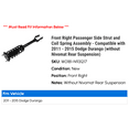 thumbnail image 2 of Front Right Passenger Side Strut and Coil Spring Assembly - Compatible with 2011 - 2015 Dodge Durango (without Nivomat Rear Suspension) 2012 2013 2014, 2 of 2