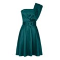thumbnail image 4 of Moda Casual Vestido sólido Sin mangas Vestido de mujer Mini Vestidos con hombros descubiertos Pompotops ghjkhdj9094, 4 of 8