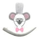 thumbnail image 4 of 4 Piezas Diadema Orejas Ratón Disfraz Chef Cola Larga Accesorios Animales Polyester para Niños Adecuado para Fiestas Halloween Juegos Escolares, 4 of 9