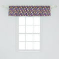 thumbnail image 2 of Ambesonne Abstract Window Valance, Small and Bigger Squares in Vibrant Tones, Curtain Valance for Kitchen Bedroom Decor with Rod Pocket, 54" X 12", Multicolor, 2 of 2