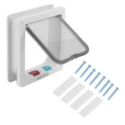 3 Size 4-Way Magnetic Lock Cat Lock ABS Safe Flap Door Kitten Dog Safe Lock