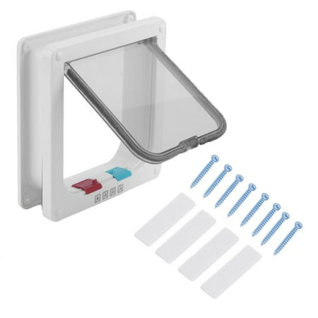 3 Size 4-Way Magnetic Lock Cat Lock ABS Safe Flap Door Kitten Dog Safe Lock