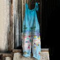thumbnail image 2 of TIMIFIS Combinaison Femme Décontractée Imprimé Floral Sans Manches Bretelles Spaghetti Pantalon Grand, 2 of 3
