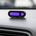 thumbnail image 2 of Fashion Design Car Clock Car Digital Clock with Vehicle Dashboard Clock 12/24 Hours Range -20-50℃, 2 of 9