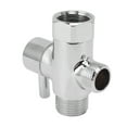 thumbnail image 4 of Desviador de ducha de vía, válvula desviadora de ducha de 3 vías de latón Desviador de agua de vía Resultados impresionantes, 4 of 8