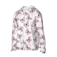 thumbnail image 2 of Pofeuu Pink Butterflies (2) Print Sun Protection Outdoor Lightweight Full Zip UV Cooling Hoodie Long Sleeve Summer Clothing for Outdoor Hiking-Medium, 2 of 5