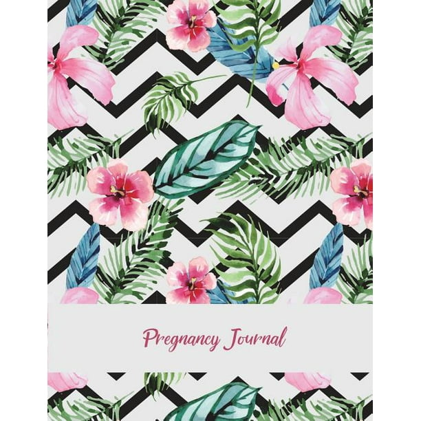 Pregnancy Journal Beauty Pink Floral, Pregnancy Record Book Large