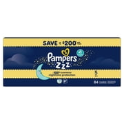 Pampers Swaddlers Overnight Zzz Baby Diapers Size 5, 84 Count (Select for More Options)