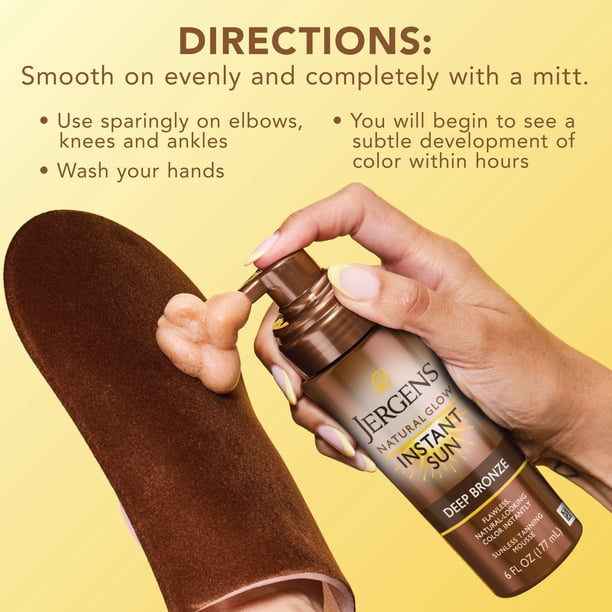 Jergens Natural Glow Instant Sun Sunless Tanning Mousse, Self