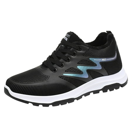 

Men s New Winter Leather Warm Casual Versatile Lace Up Sports Non Slip Sport Shoes Sneaker Mens Size 11