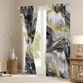 thumbnail image 3 of Castle Fairy Abstract Marble Black Out Curtains for Boys Girls Children,Gradient Marbling Watercolor Curtains Pack Of 2 (42X63 Each),Gold Metallic Bedroom Curtains,Luxury Bedroom Decor, 3 of 6