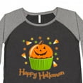 thumbnail image 4 of Inktastic Happy Halloween Cute Pumpkin Cupcake Women's Plus Size T-Shirt, 4 of 5