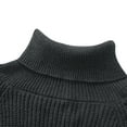 thumbnail image 3 of Oplxuo Women's Turtleneck Batwing Knit Sweater Asymmetric Hem Cozy Fall Winter Sweaters Casual Pullover Jumper Tops, 3 of 4