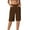 Brown, variant on Bermuda Shorts for Women Knee Length Summer Casual Stretchy Straight Leg Business Casual Work Shorts with Pockets