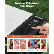 VEVOR Car Refrigerator, DC 12/24V AC100-240V Compressor Electric Cooler,4°F to 68°F Car Fridge with APP Control, 21 QT Cars Freezer for RVs, Campsites, Boats, Camping, Fishing, 60W Portable Freezer