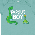 thumbnail image 4 of Inktastic Papou's Boy Grandson Dinosaur Boys Baby Bodysuit, 4 of 5