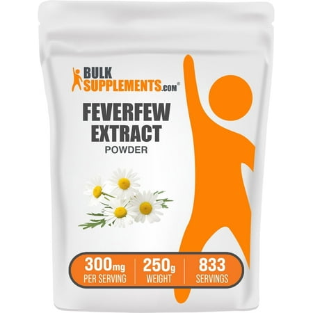 BulkSupplements Feverfew Extract Powder - 300mg per Serving - 250 Grams (8.8 oz)
