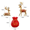 thumbnail image 2 of Bolsa Estatua Jarrón Mesa Decorativa Estantería Figuras de Reno de Pie florero rojo, 2 of 9