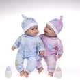 thumbnail image 2 of JC Toys Twins Muñecas Bebé Realistas de Cuerpo Suave de 13" Berenguer Boutique | Set de Regalo para Gemelos con Trajes y Accesorios Removibles | Rosa y Azul | Caucásico | Edades 2+, 2 of 5